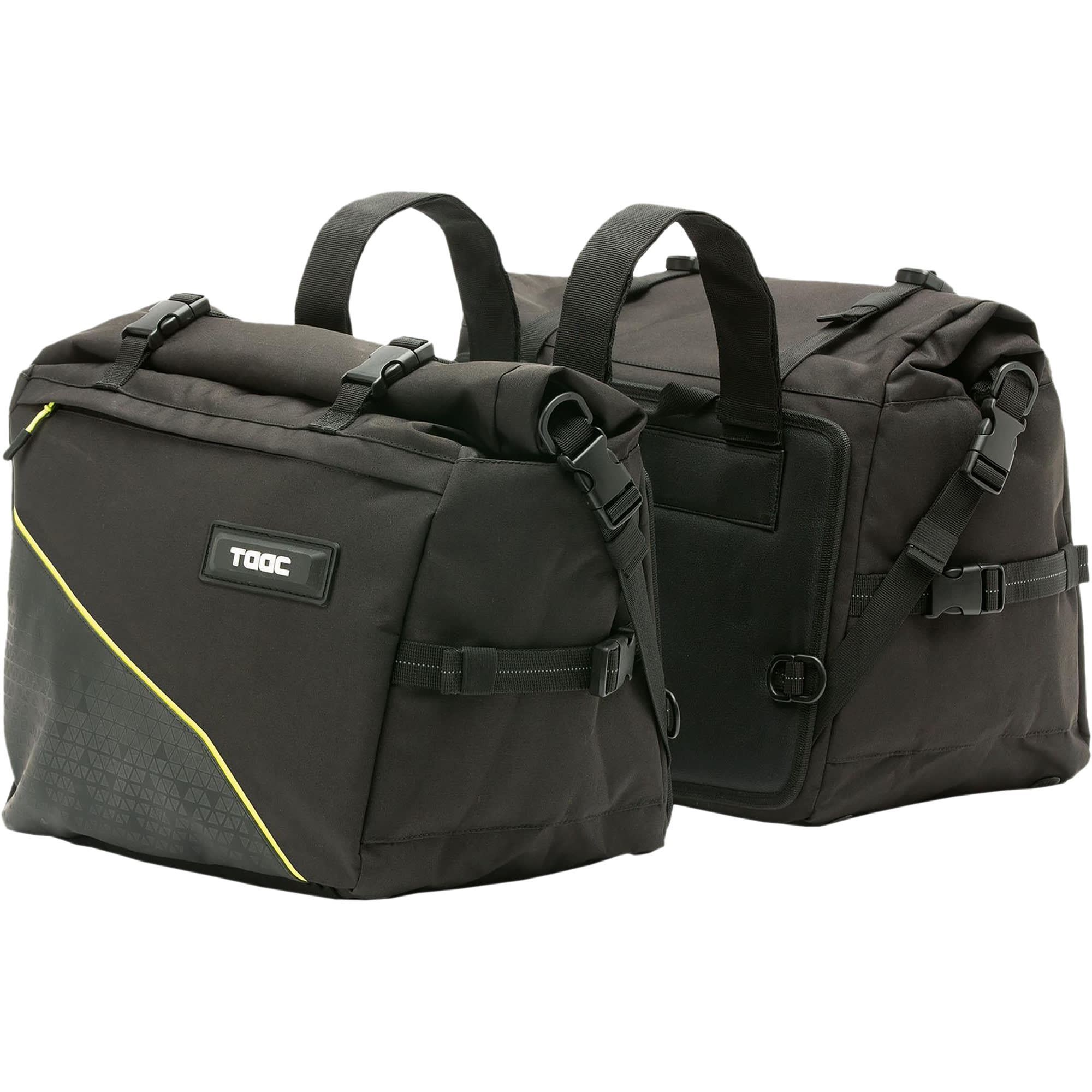 TAAC TAAC 25-35 Litres Expandable Side Bags - Black - TC31N