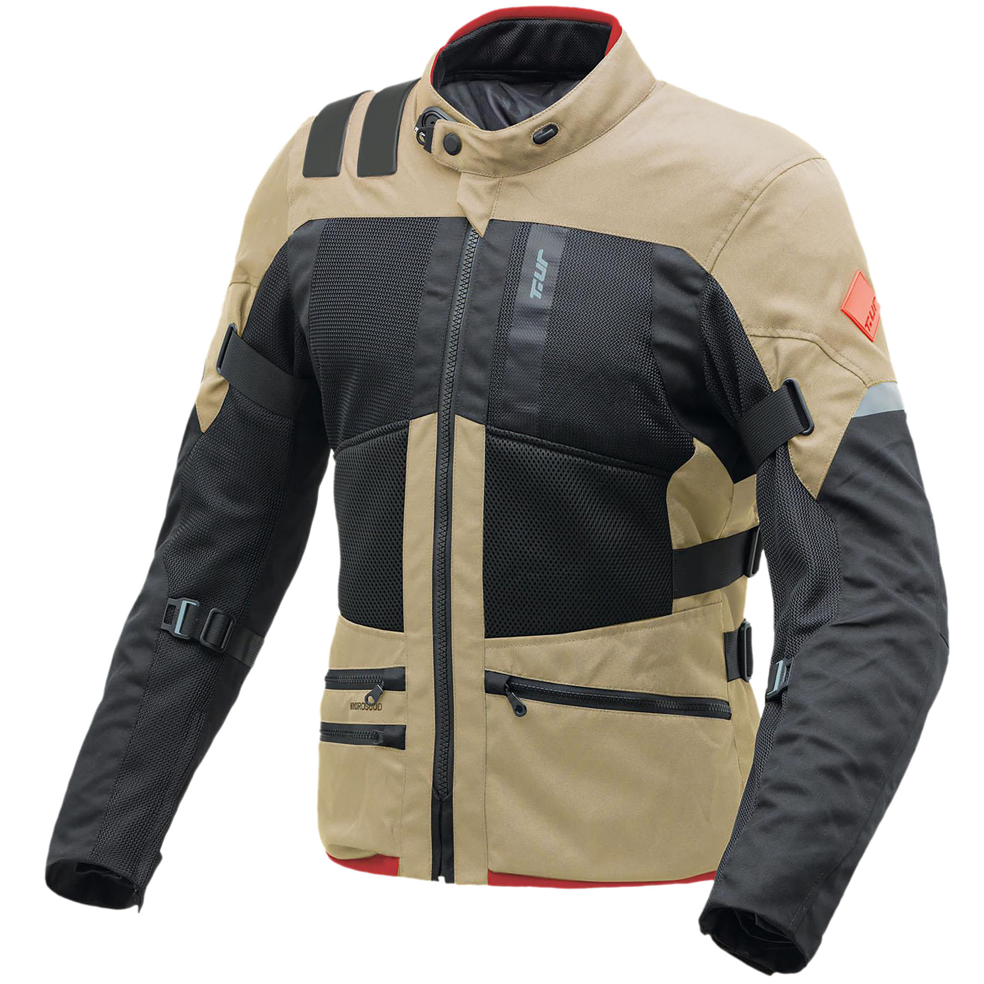 T.ur Transfer Textile Jacket - Black / Sand - FREE UK DELIVERY