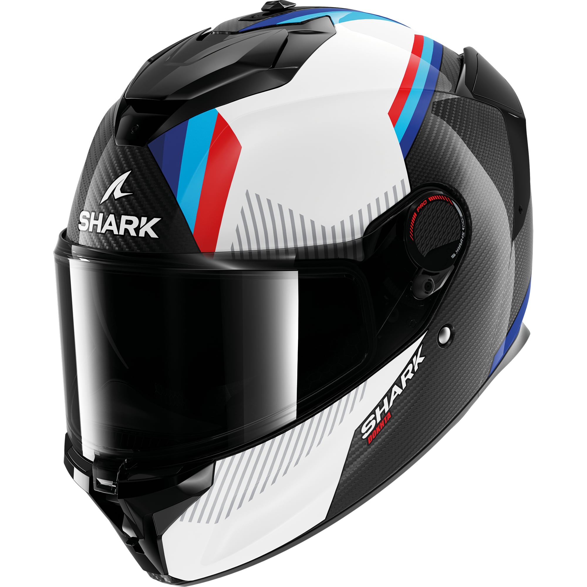Shark Shark Spartan GT Pro Carbon - Dokhta Carbon White / Blue / Red