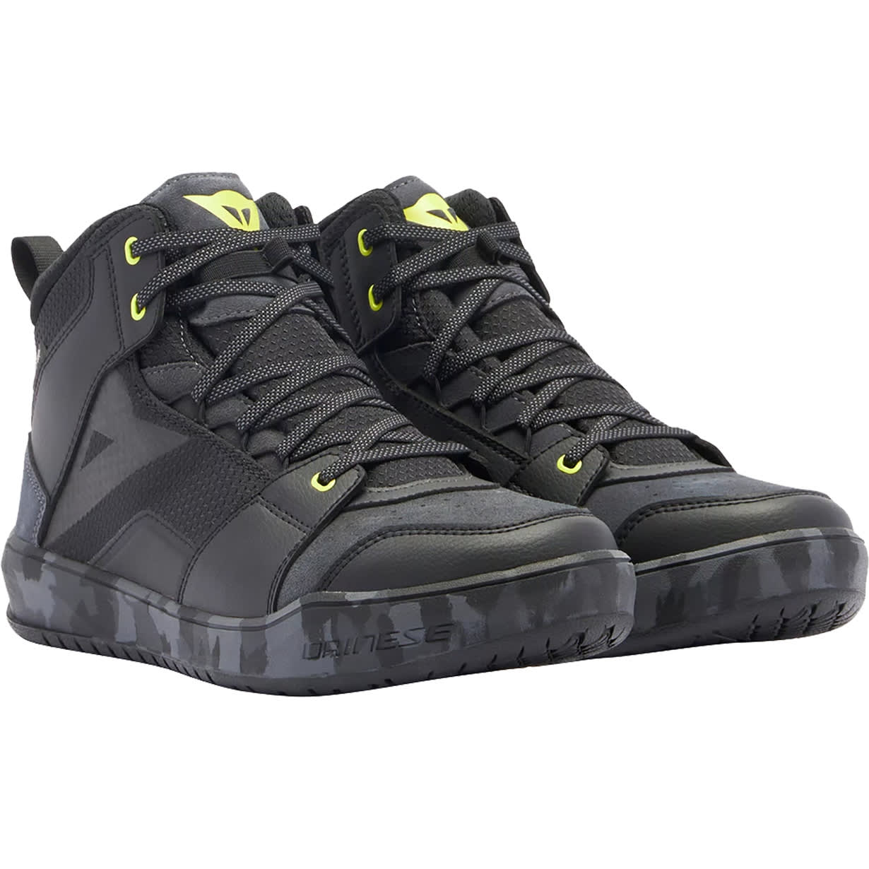 Dainese Dainese Suburb D-WP Boots - Black / Camo / Acid Yellow