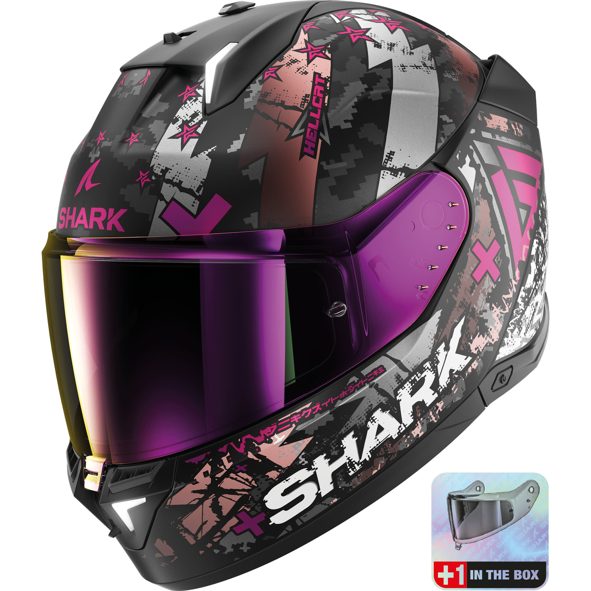 Shark Shark Skwal i3 - Hellcat Matt Black / White / Violet