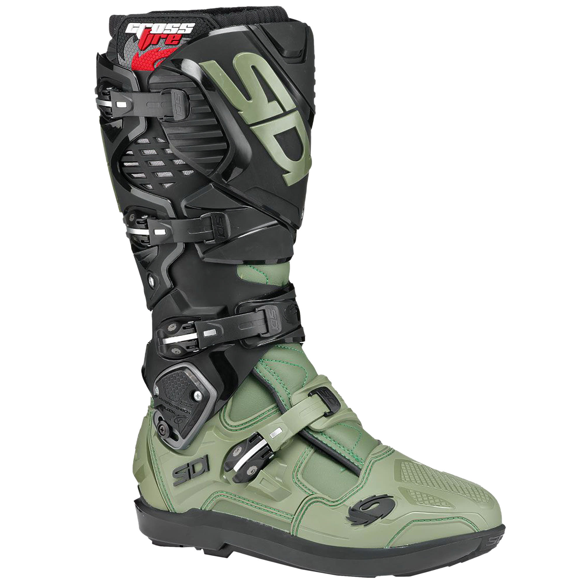 Sidi Sidi Crossfire 3 SRS Boots - Army / Black